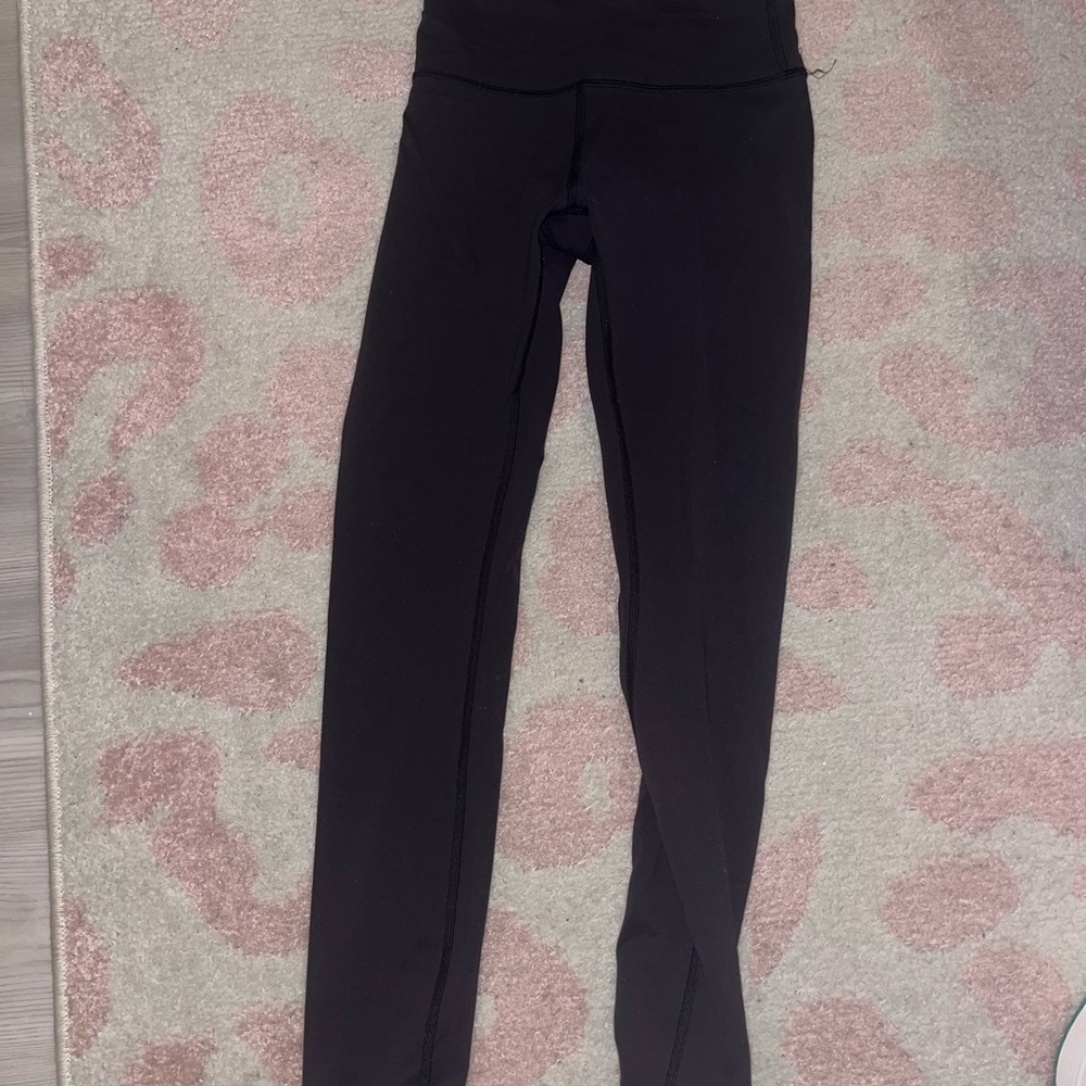 black lulu lemon align leggings